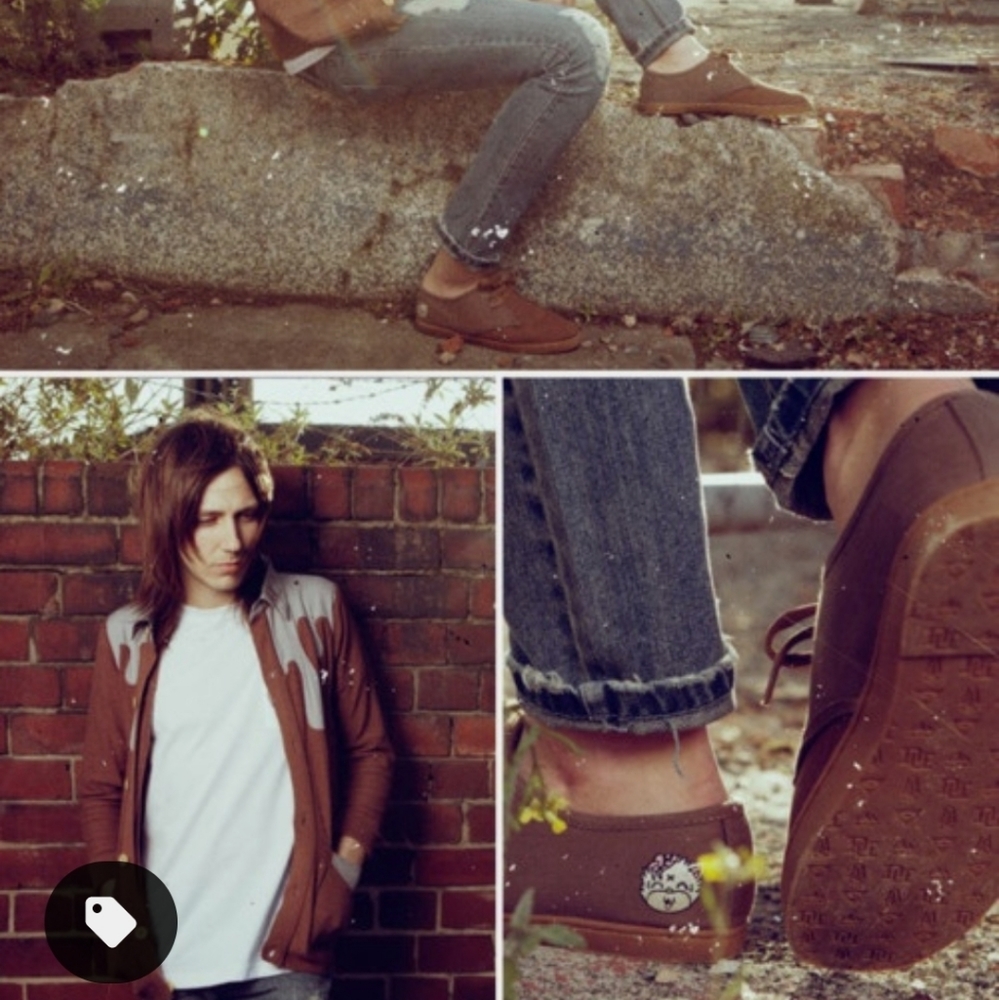 RARE! Drop Dead Brown Plimsoles Lace Up Loafers